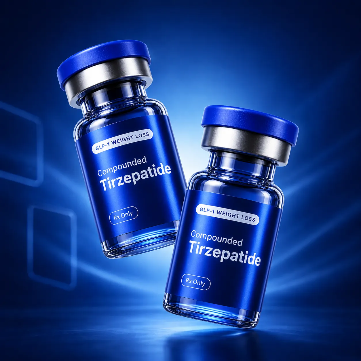 Two compounded Tirzepatide vials
