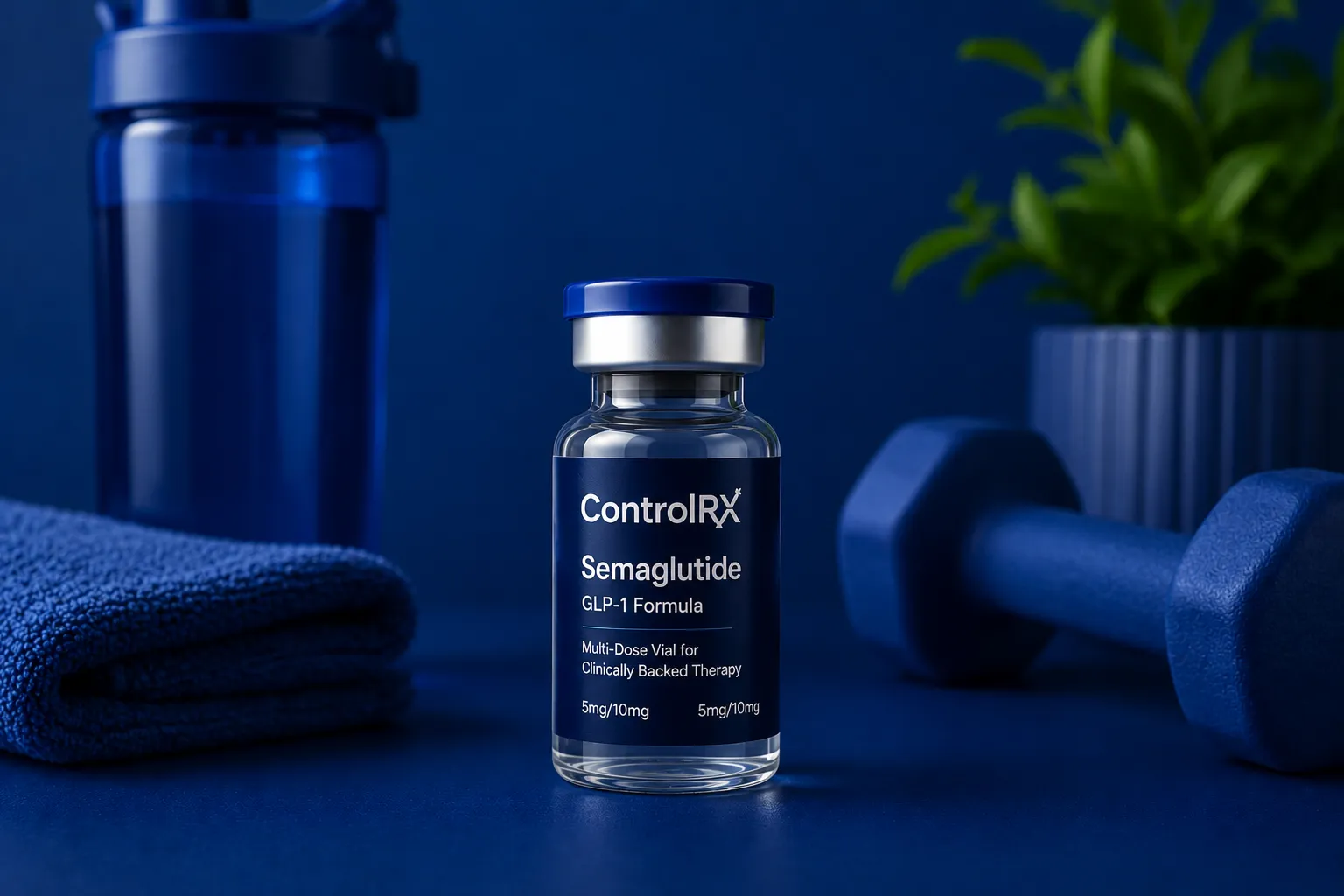 Weight loss treatment vial and exercise equipment